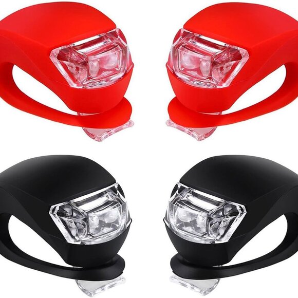 Bicycle Light Front and Rear Silicone LED Bike Light Set - Bike Headlight and Ta - Picture 1 of 7